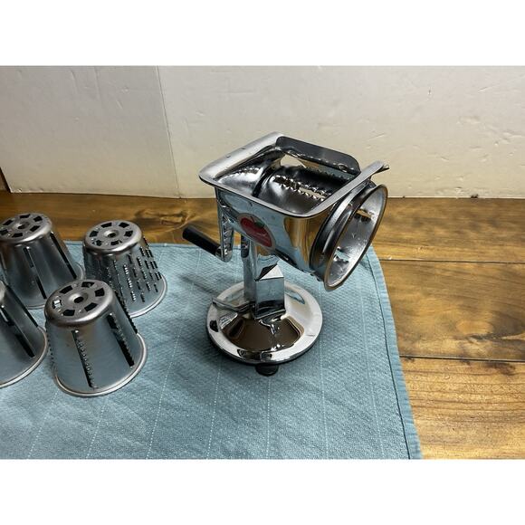 Vintage King Kutter Healthy Gourmet Kitchen Cutter Food Processor Slicer 5 Cones - Picture 5 of 16